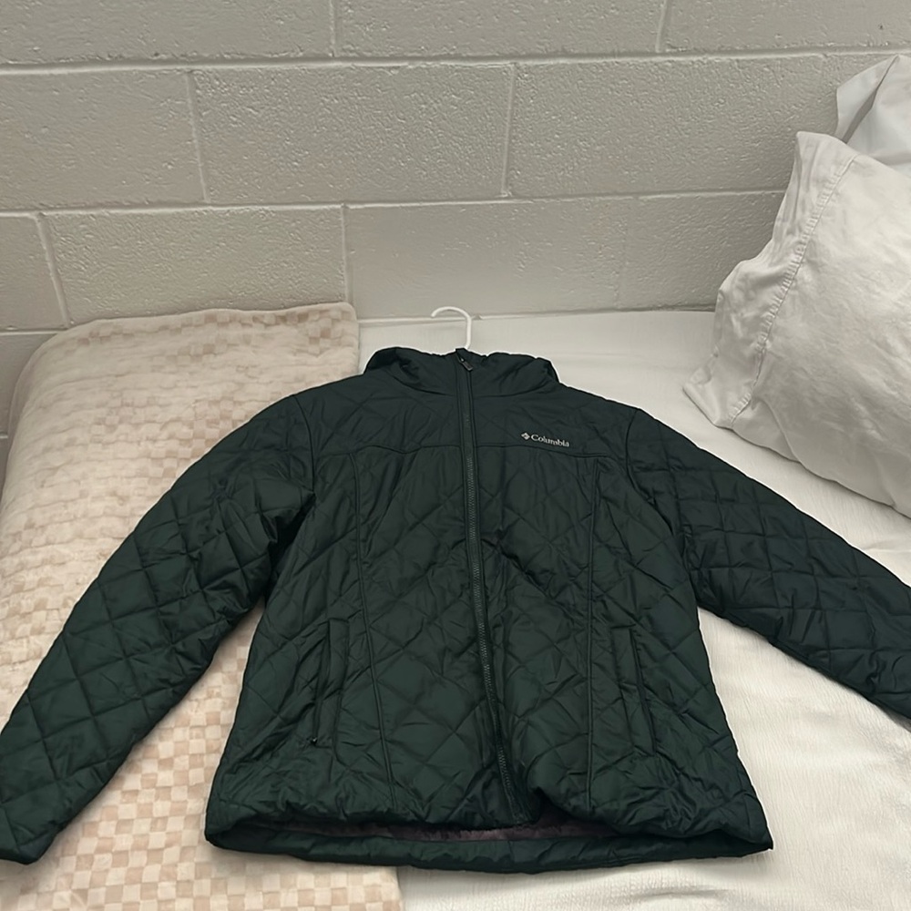 Columbia Green Puffer Jacket